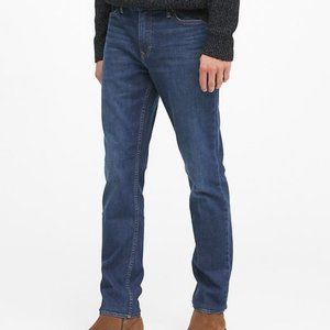 Men's Banana Republic Straight Fit Denim Jean with COOLMAX Tech - 34 x 36